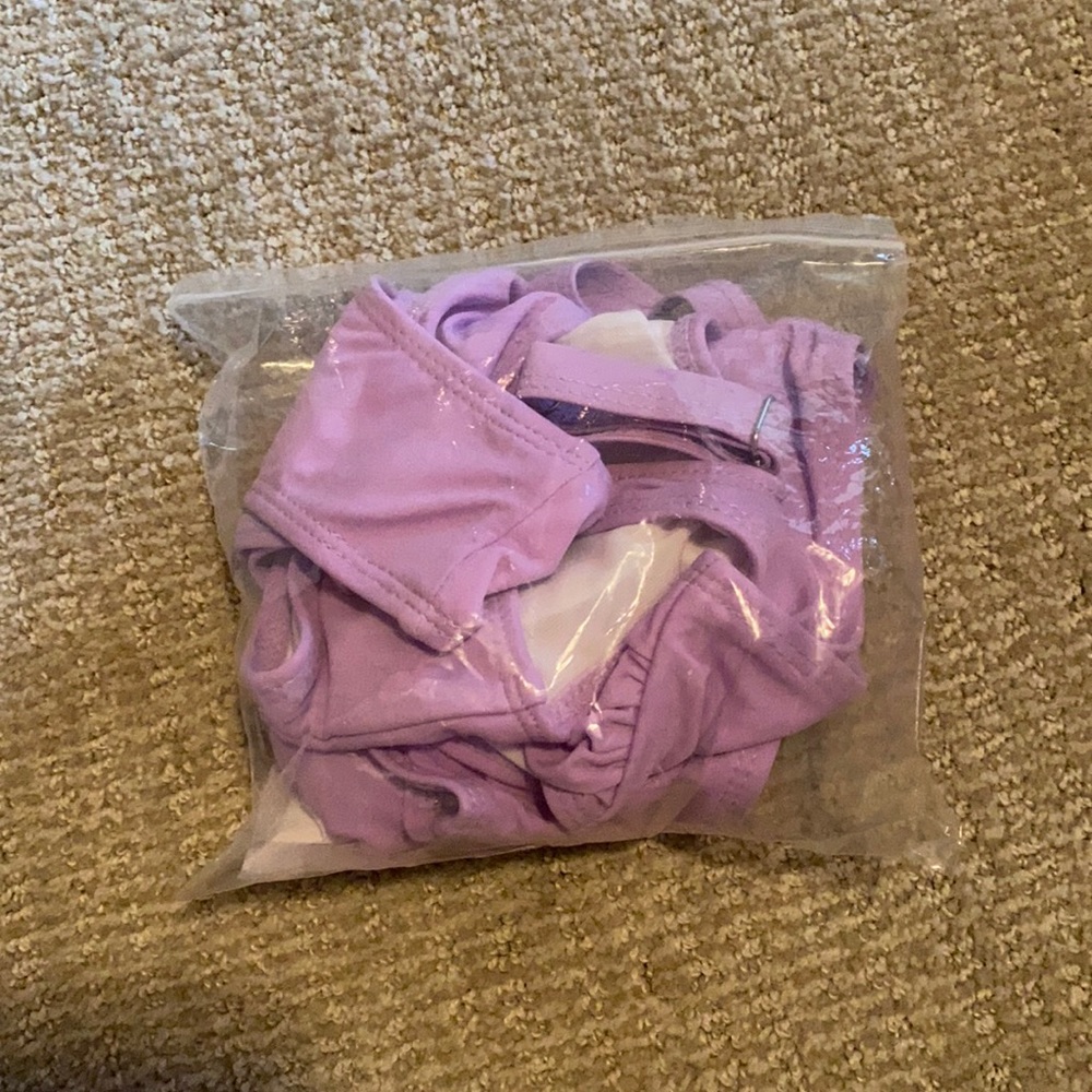 Purple bathing suit